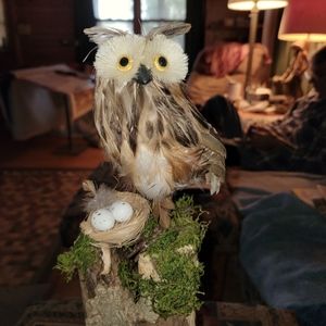 Handmade forest scene